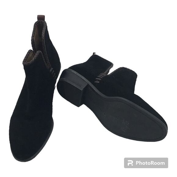 FRANCO SARTO Ricochet Black Suede Booties Sz 6.5M - Picture 2 of 9